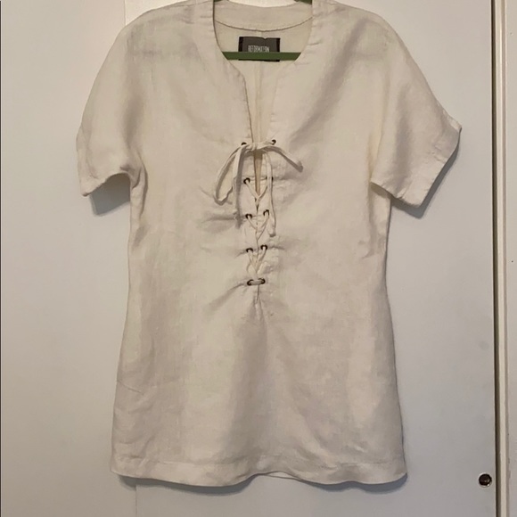 Reformation oversized lace-up dress - Picture 4 of 7